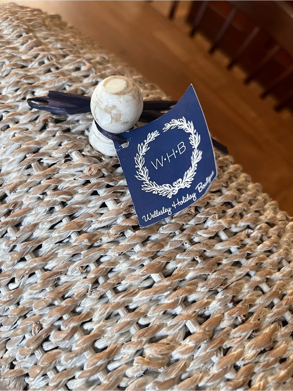 Bankuan Rope Whale Box W/ Lid New With Tags